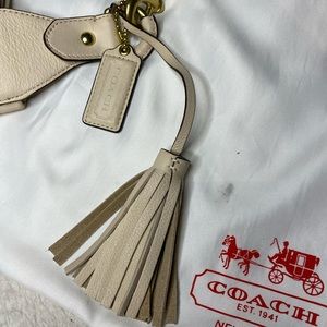 Coach cream colored Avery bag